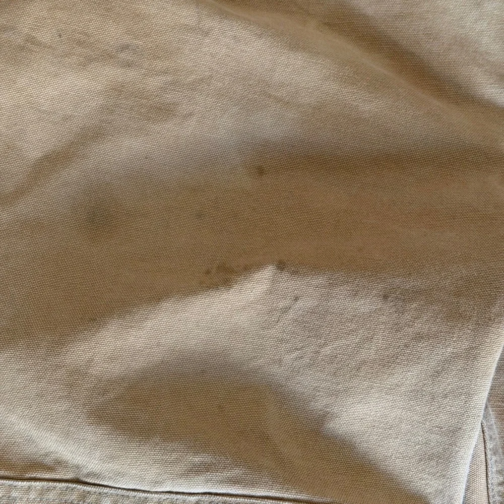 Vintage 1990 USA Carhartt Men Duck Bib Double Logger R01 Brown 44x30 Distressed